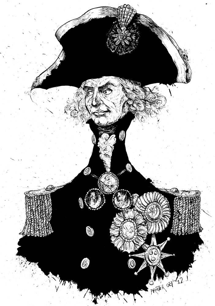 Caricature of Admiral Horatio Lord Nelson