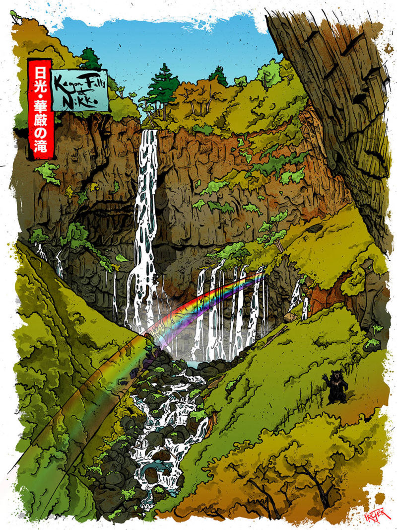 Kegon Falls at Nikko, Japan