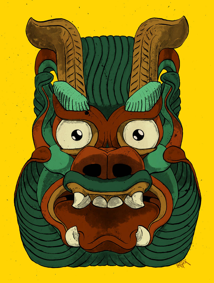 Tang Dynasty Beast Mask